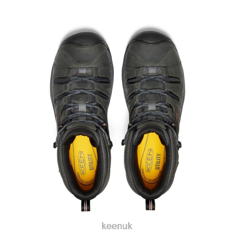 Footwear KEEN Flint II Waterproof Mid (Soft Toe) Steel Grey/Tortoise Shell Men Z2D8876