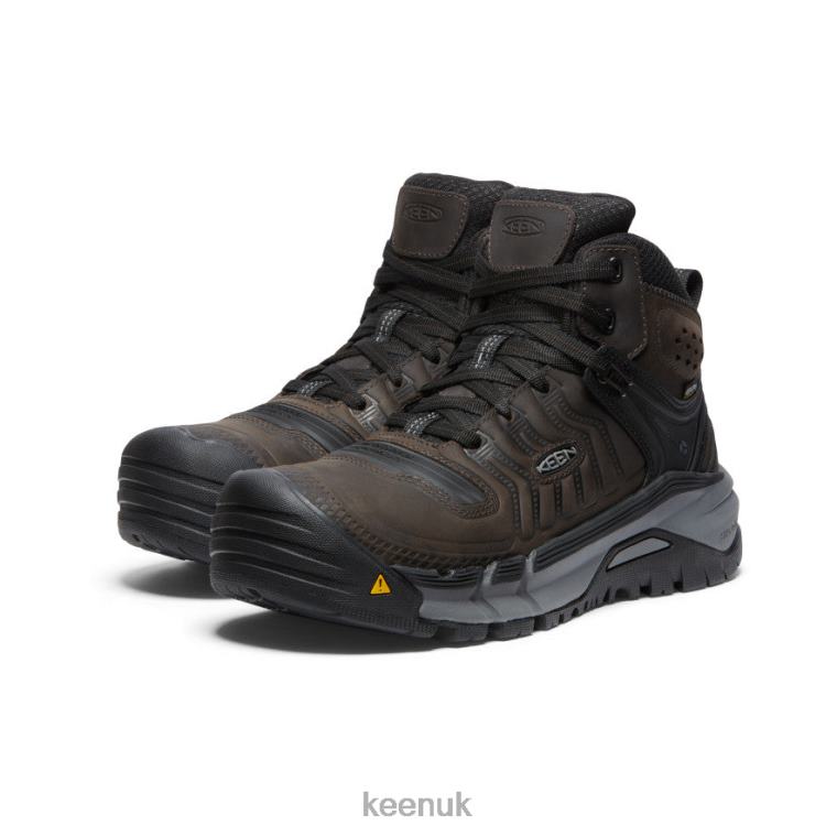 Footwear KEEN Kansas City+ KBF Waterproof Mid (Soft Toe) Coffee Bean/Black Men Z2D882