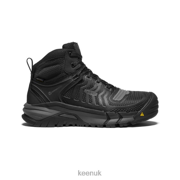 Footwear KEEN Kansas City Waterproof Mid (Carbon-Fiber Toe) Black/Gun Metal Men Z2D88161