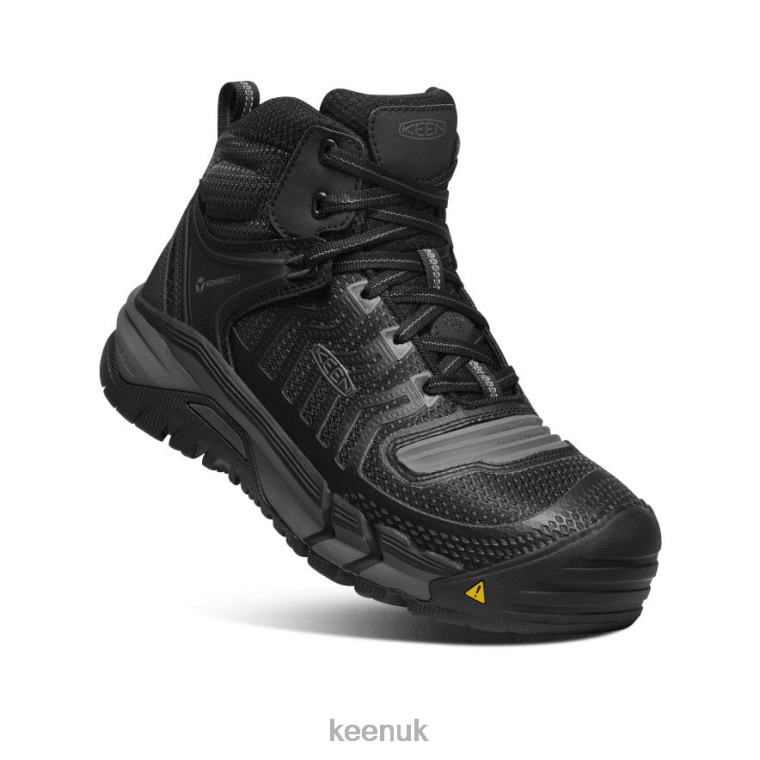 Footwear KEEN Kansas City Waterproof Mid (Carbon-Fiber Toe) Black/Gun Metal Men Z2D88161