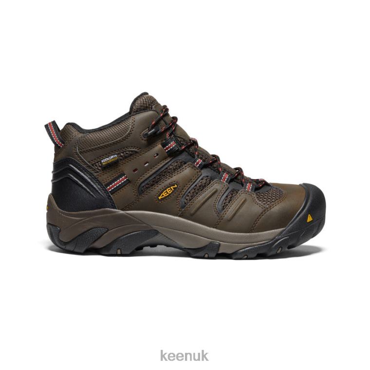 Footwear KEEN Lansing Mid Waterproof (Steel Toe) Cascade Brown/Brindle Men Z2D8892