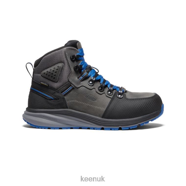 Footwear KEEN Red Hook Waterproof Boot (Carbon-Fiber Toe) Steel Grey/Bright Cobalt Men Z2D88222