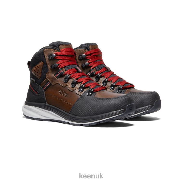 Footwear KEEN Red Hook Waterproof Boot (Soft Toe) Tobacco/Black Men Z2D88136