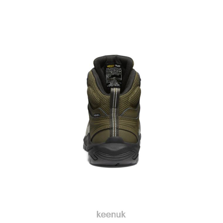 Footwear KEEN Reno Mid KBF Waterproof (Carbon-Fiber Toe) Dark Olive/Black Men Z2D8820