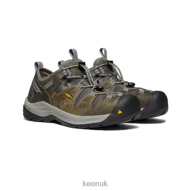 Footwear KEEN Atlanta Cool II ESD (Steel Toe) Gargoyle/Midnight Navy Men Z2D88225