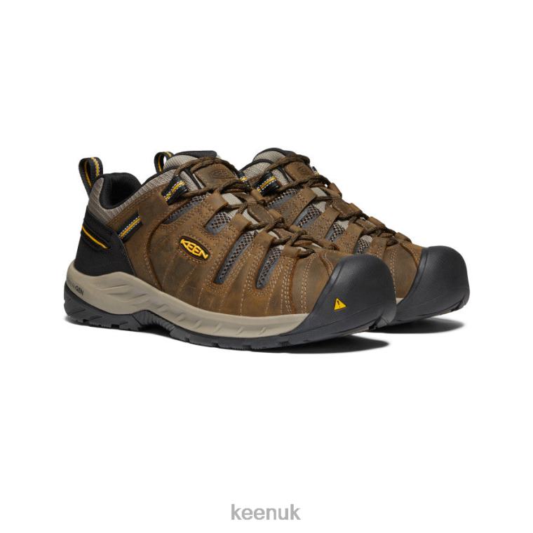 Footwear KEEN Flint II (Soft Toe) Cascade Brown/Golden Rod Men Z2D88180