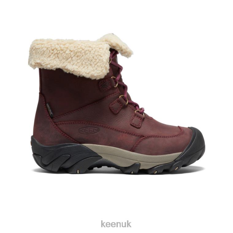 Footwear KEEN Betty Waterproof Short Boot Burgundy/Brindle Women Z2D88680