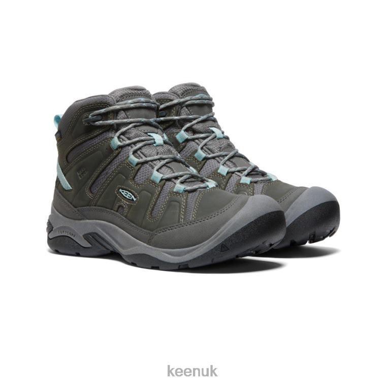 Footwear KEEN Circadia Waterproof Boot Steel Grey/Cloud Blue Women Z2D88639