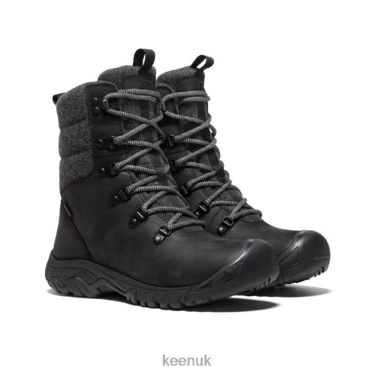 Footwear KEEN Greta Waterproof Boot Black/Black Wool Women Z2D88691