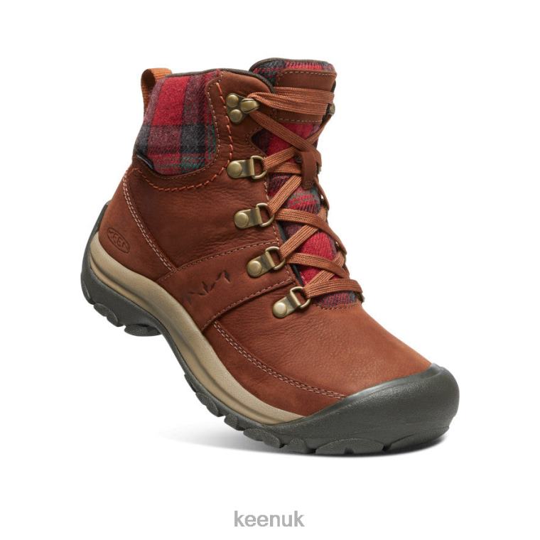 Footwear KEEN Kaci III Winter Waterproof Boot Tortoise Shell/Red Plaid Women Z2D88677
