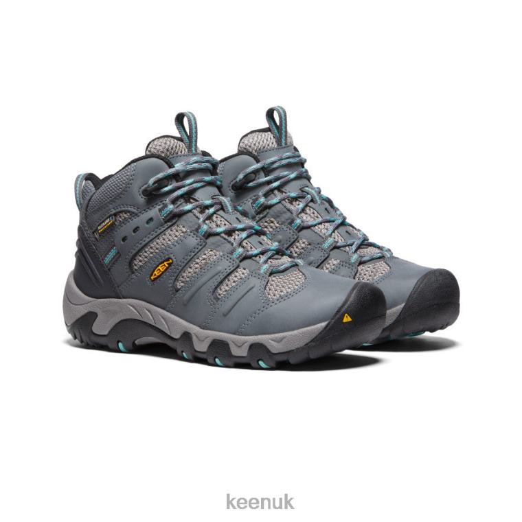 Footwear KEEN Koven Waterproof Boot Steel Grey/Wasabi Women Z2D88597