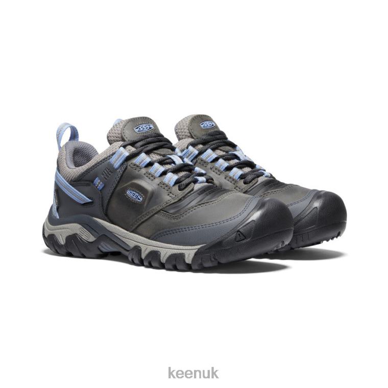 Footwear KEEN Ridge Flex Waterproof Steel Grey/Hydrangea Women Z2D88648