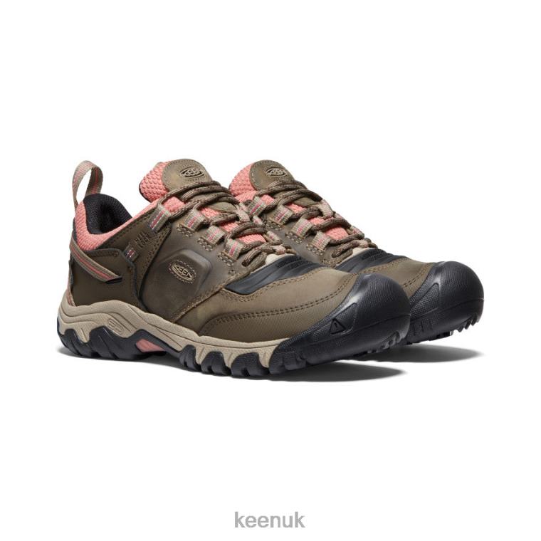 Footwear KEEN Ridge Flex Waterproof Timberwolf/Brick Dust Women Z2D88649