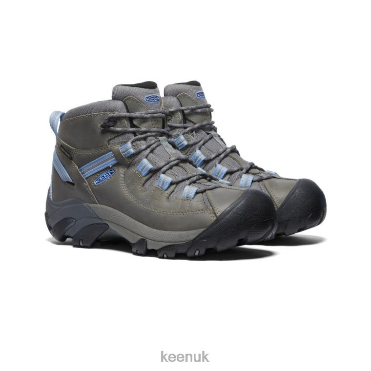 Footwear KEEN Targhee II Waterproof Mid Steel Grey/Hydrangea Women Z2D88620