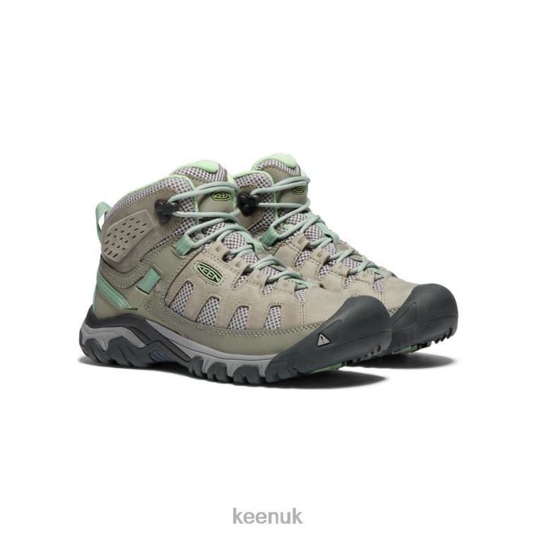 Footwear KEEN Targhee Vent Mid Fumo/Quiet Green Women Z2D88586