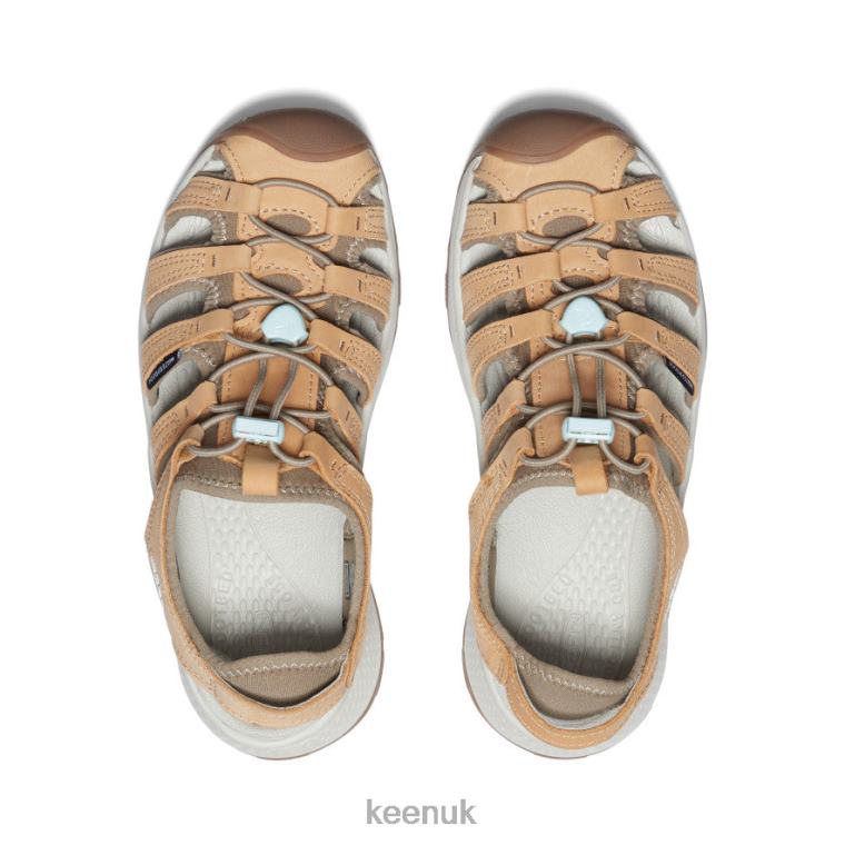 Footwear KEEN Astoria West Leather Sandal Doe/Blue Glass Women Z2D88616