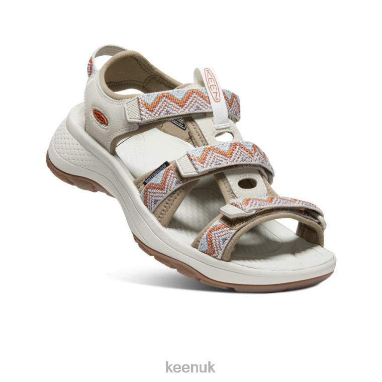 Footwear KEEN Astoria West Open-Toe Chevron/Timberwolf Women Z2D88533