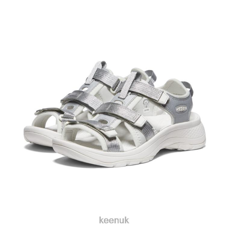 Footwear KEEN Astoria West Open-Toe Silver/Star White Women Z2D88536