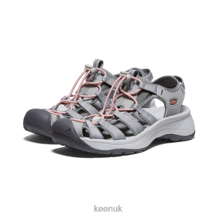 Footwear KEEN Astoria West Sandal Grey/Coral Women Z2D88549