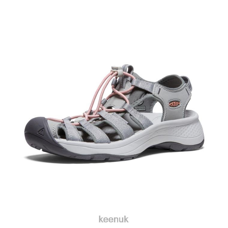 Footwear KEEN Astoria West Sandal Grey/Coral Women Z2D88549