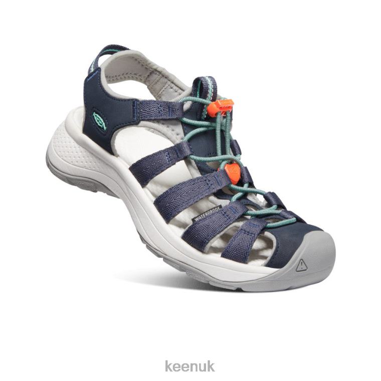 Footwear KEEN Astoria West Sandal Navy/Beveled Glass Women Z2D88548