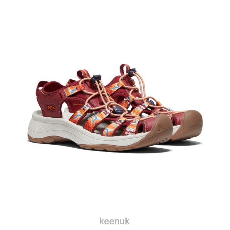 Footwear KEEN Astoria West x Outdoor Afro Orange Wave/Red Women Z2D88554