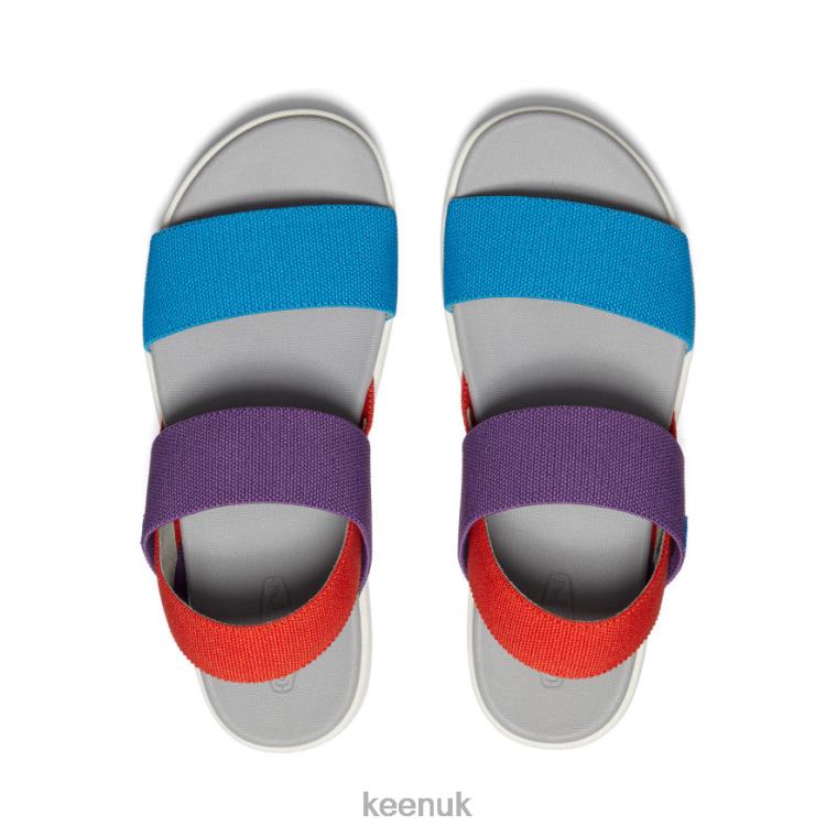 Footwear KEEN Elle Backstrap Sandal Charisma/Red Clay/Fjord Blue Tri-Tone Women Z2D88419