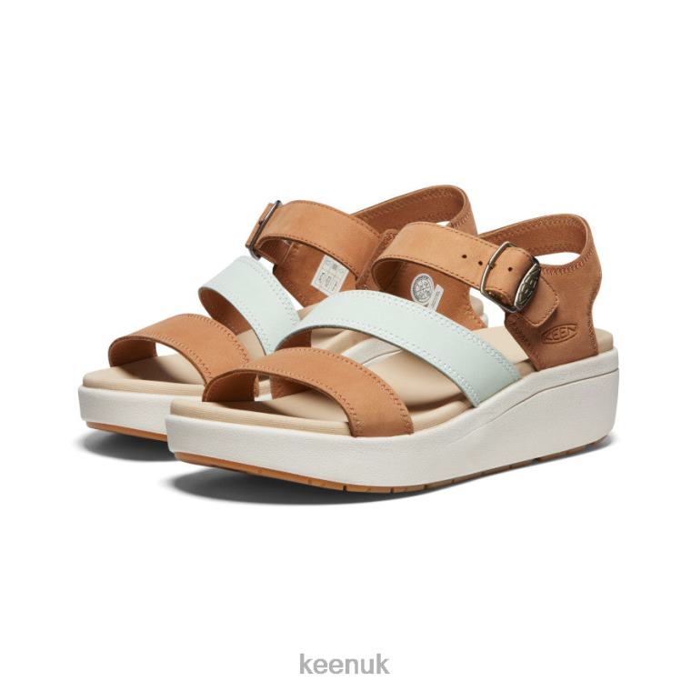 Footwear KEEN Ellecity Backstrap Natural Leather/Clearly Aqua Women Z2D88447