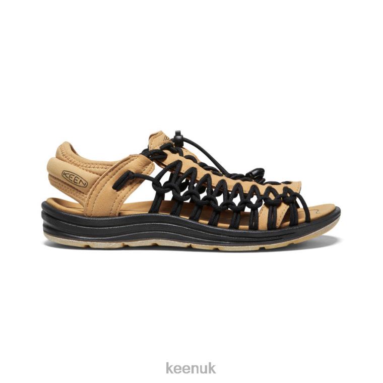 Footwear KEEN Uneek II Open Toe Oak Buff/Black Women Z2D88449