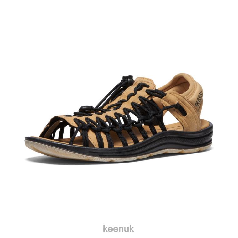 Footwear KEEN Uneek II Open Toe Oak Buff/Black Women Z2D88449