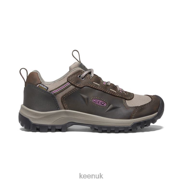 Footwear KEEN Basin Ridge Waterproof Shoe Canteen/Wood Violet Women Z2D88690