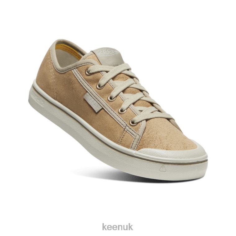 Footwear KEEN Elsa Harvest Leather Sneaker Beige/Silver Birch Women Z2D88627