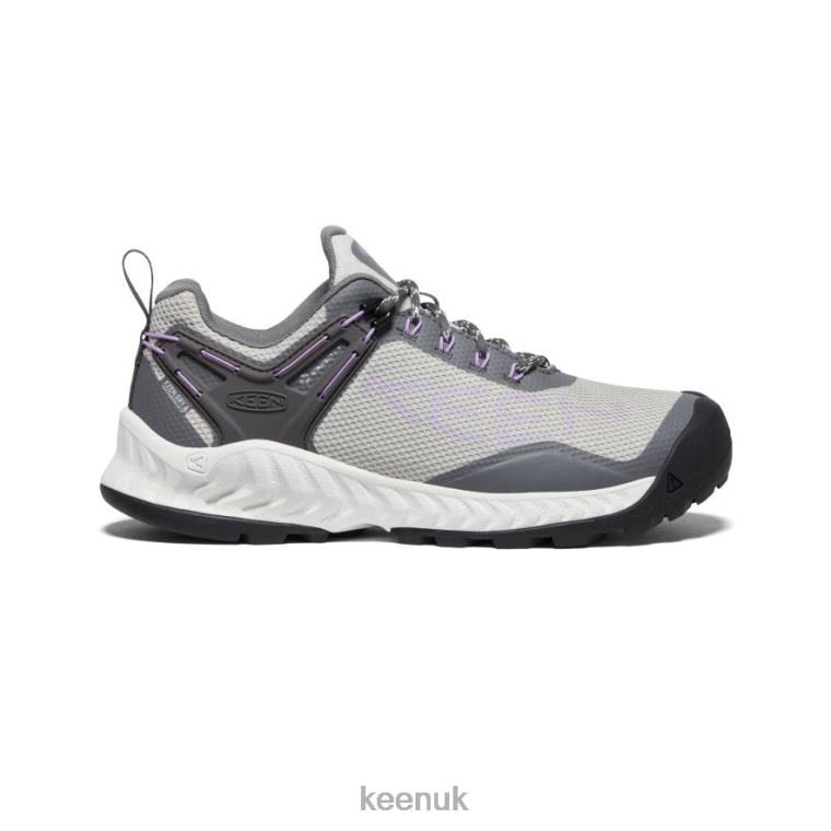 Footwear KEEN NXIS EVO Waterproof Shoe Steel Grey/English Lavender Women Z2D88475