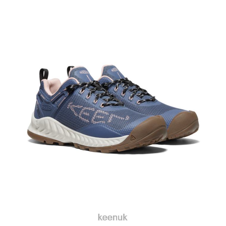 Footwear KEEN NXIS EVO Waterproof Shoe Vintage Indigo/Peachy Women Z2D88476