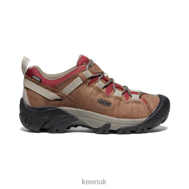 Footwear KEEN Targhee II Waterproof Safari/Merlot Women Z2D88543