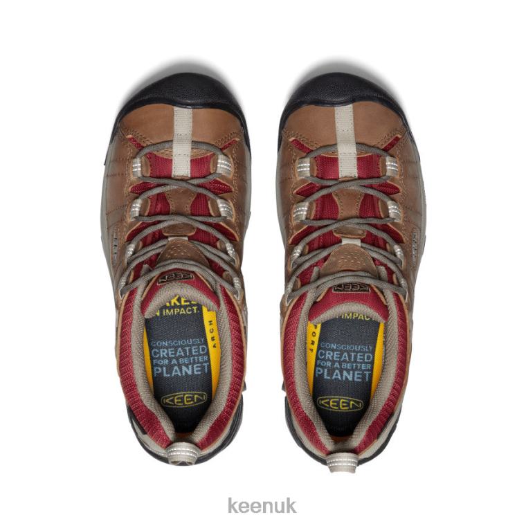 Footwear KEEN Targhee II Waterproof Safari/Merlot Women Z2D88543