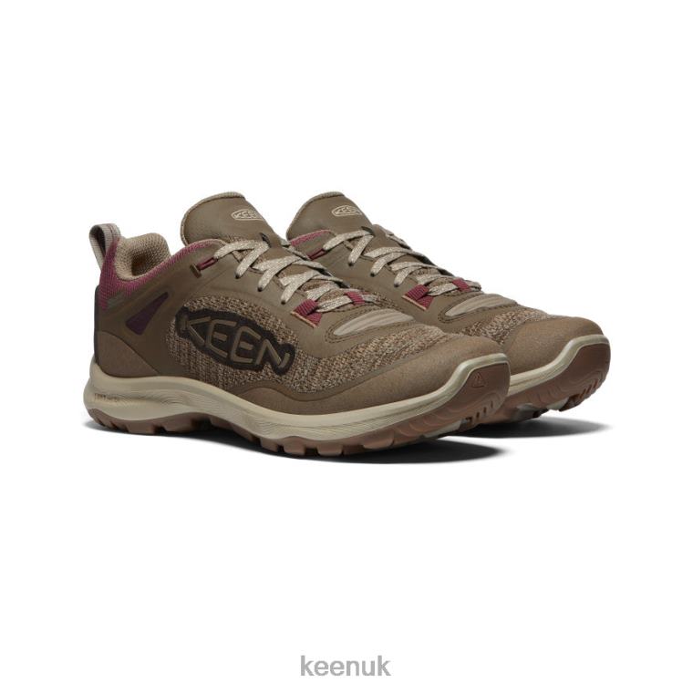 Footwear KEEN Terradora Flex Waterproof Shoe Canteen/Windsor Wine Women Z2D88603