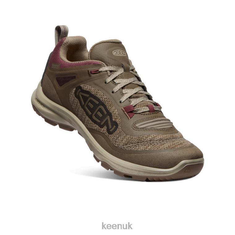 Footwear KEEN Terradora Flex Waterproof Shoe Canteen/Windsor Wine Women Z2D88603
