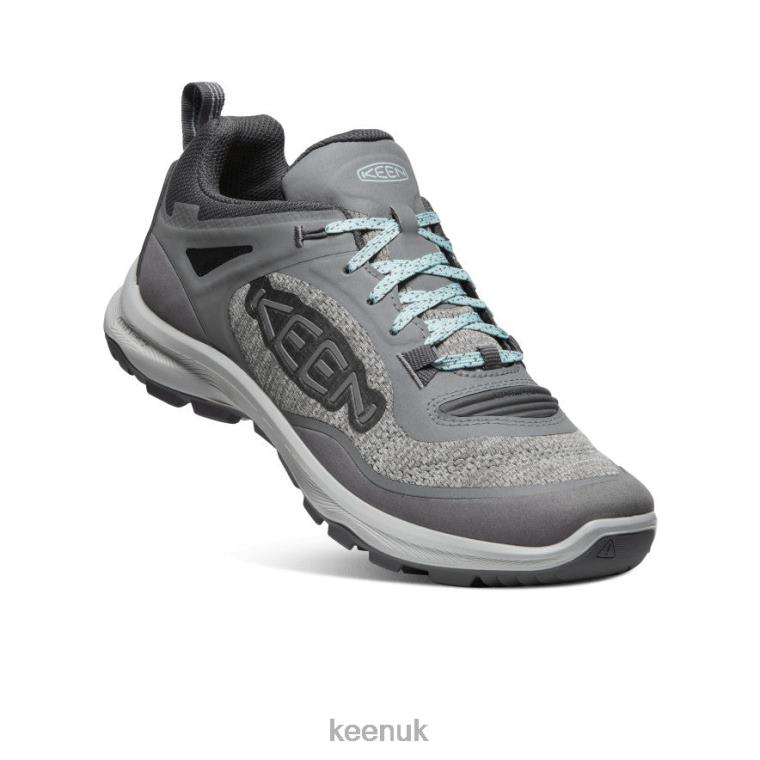 Footwear KEEN Terradora Flex Waterproof Shoe Steel Grey/Cloud Blue Women Z2D88601