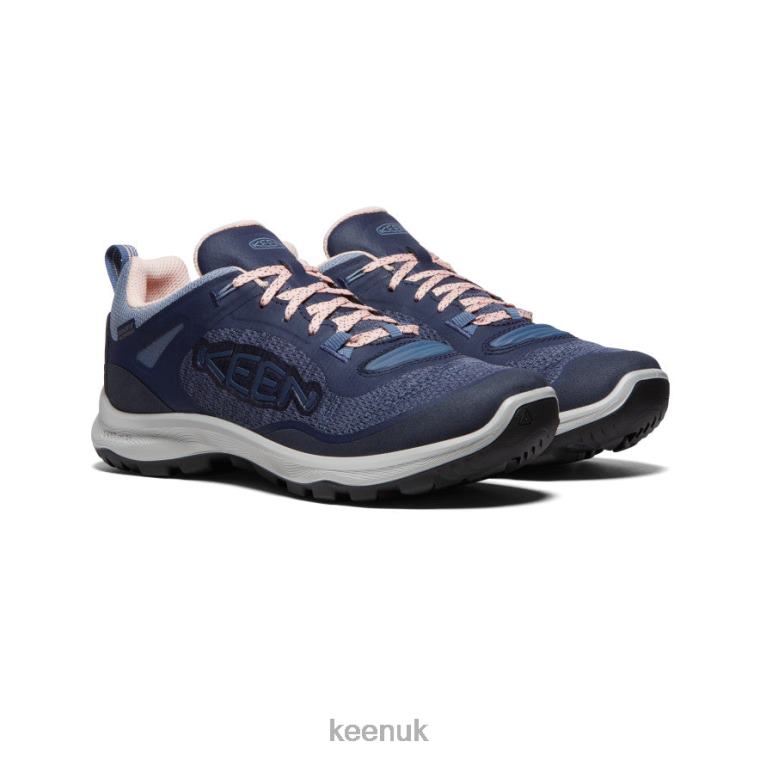Footwear KEEN Terradora Flex Waterproof Shoe Vintage Indigo/Peachy Women Z2D88604