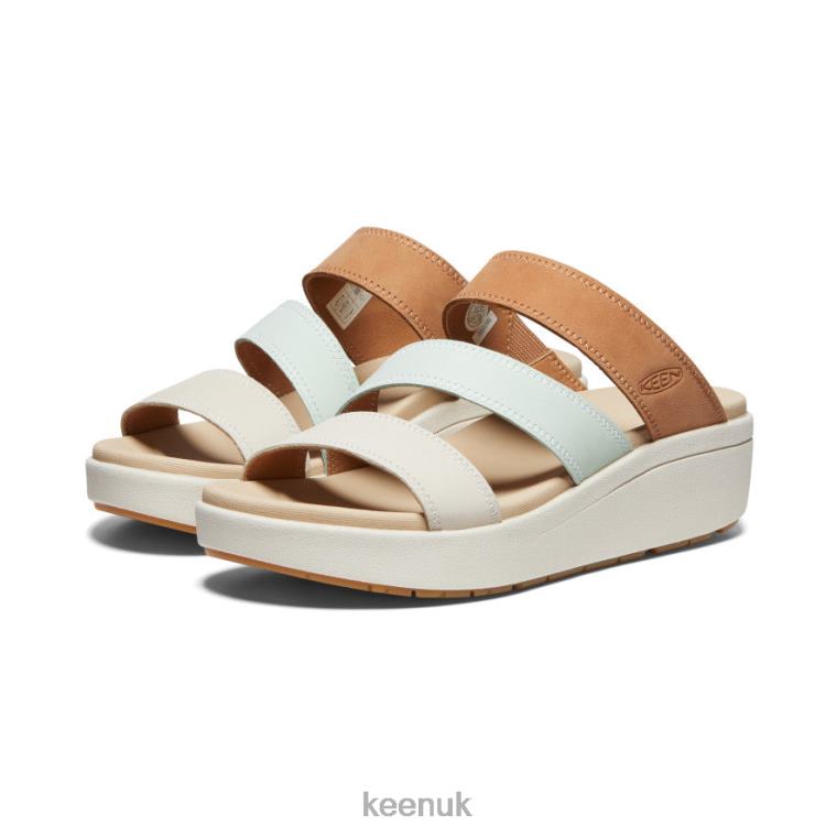 Footwear KEEN Ellecity Slide Natural Leather/Clearly Aqua Women Z2D88442