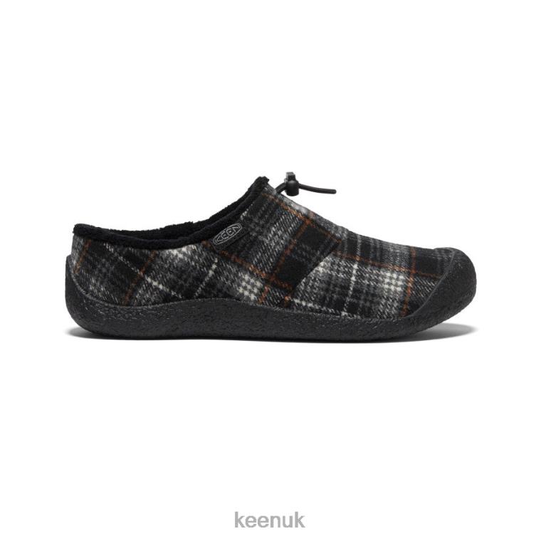 Footwear KEEN Howser III Slide Black Plaid/Steel Grey Women Z2D88485